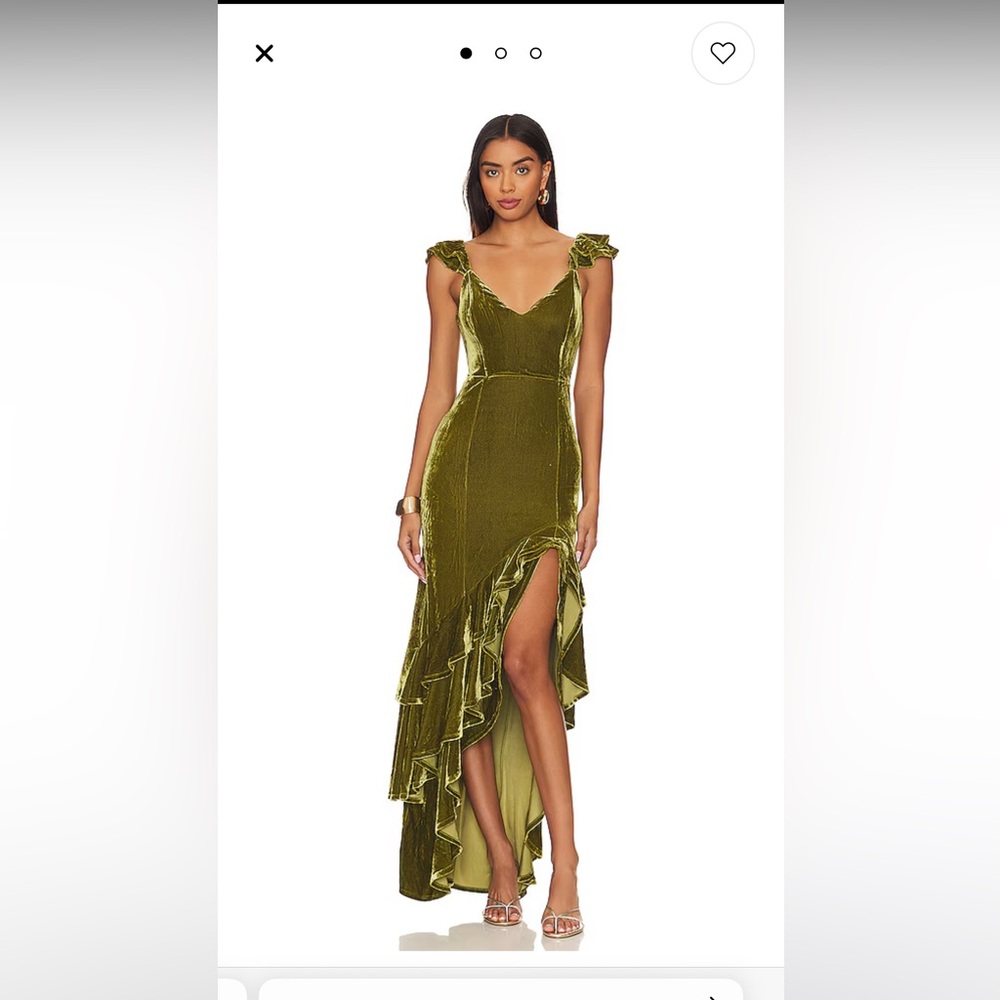 Tularosa velvet green dress
